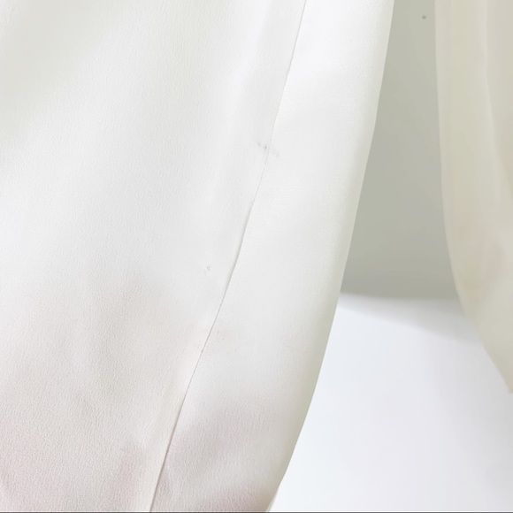 Frame Ada Silk Blouse Lace Cutout Embroidered Top Off White XXS NWT - Picture 10 of 13